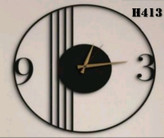ساعت دیواری مدرن لیزری فلزی زیبا H413