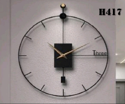 ساعت دیواری مدرن لیزری فلزی زیبا H417