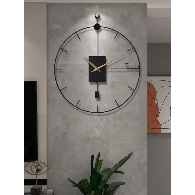 ساعت دیواری مدرن لیزری فلزی زیبا H417