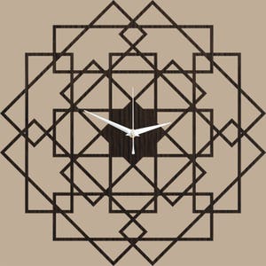 ساعت دیواری مدرن لیزری خاص H427