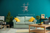 ساعت دیواری مدرن لیزری خاص H434