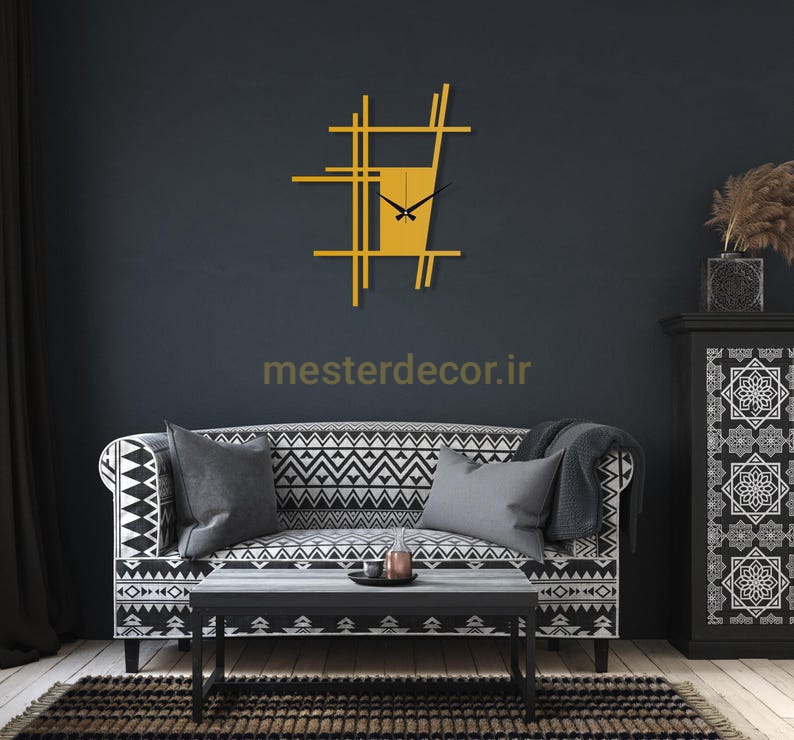 ساعت دیواری مدرن لیزری خاص H434