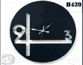 ساعت دیواری مدرن لیزری فلزی زیبا H439