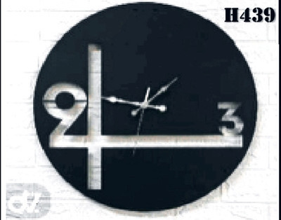 ساعت دیواری مدرن لیزری فلزی زیبا H439