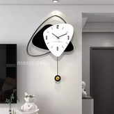 ساعت دیواری مدرن تلفیقی چوب و فلز لاکچری کد H463