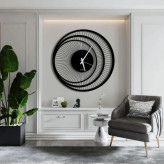 ساعت دیواری مدرن لیزری فلزی زیبا H470