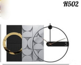 ساعت دیواری تلفیقی فلز و چوب لاکچری زیبا H502
