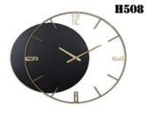 ساعت دیواری مدرن لیزری تلفیقی فلز و چوب زیبا H508