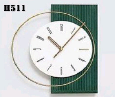 ساعت دیواری مدرن لاکچری تلفیقی چوب و فلز کد H511