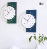 ساعت دیواری مدرن لاکچری تلفیقی چوب و فلز کد H511