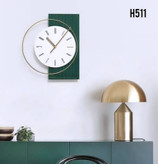 ساعت دیواری مدرن لاکچری تلفیقی چوب و فلز کد H511