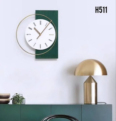 ساعت دیواری مدرن لاکچری تلفیقی چوب و فلز کد H511