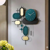 ساعت دیواری مدرن لاکچری تلفیقی چوب و فلز کد H580