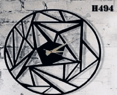 ساعت دیواری مدرن لیزری فلزی زیبا H494