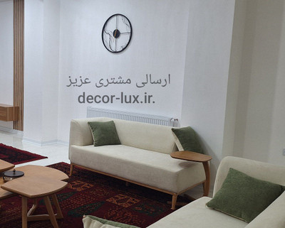 ساعت دیواری مدرن لیزری فلزی زیبا H551
