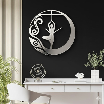 ساعت دیواری مدرن لیزری فلزی زیبا طرح باله H557