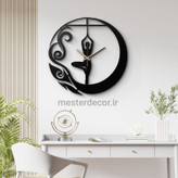 ساعت دیواری مدرن لیزری فلزی زیبا طرح باله H557