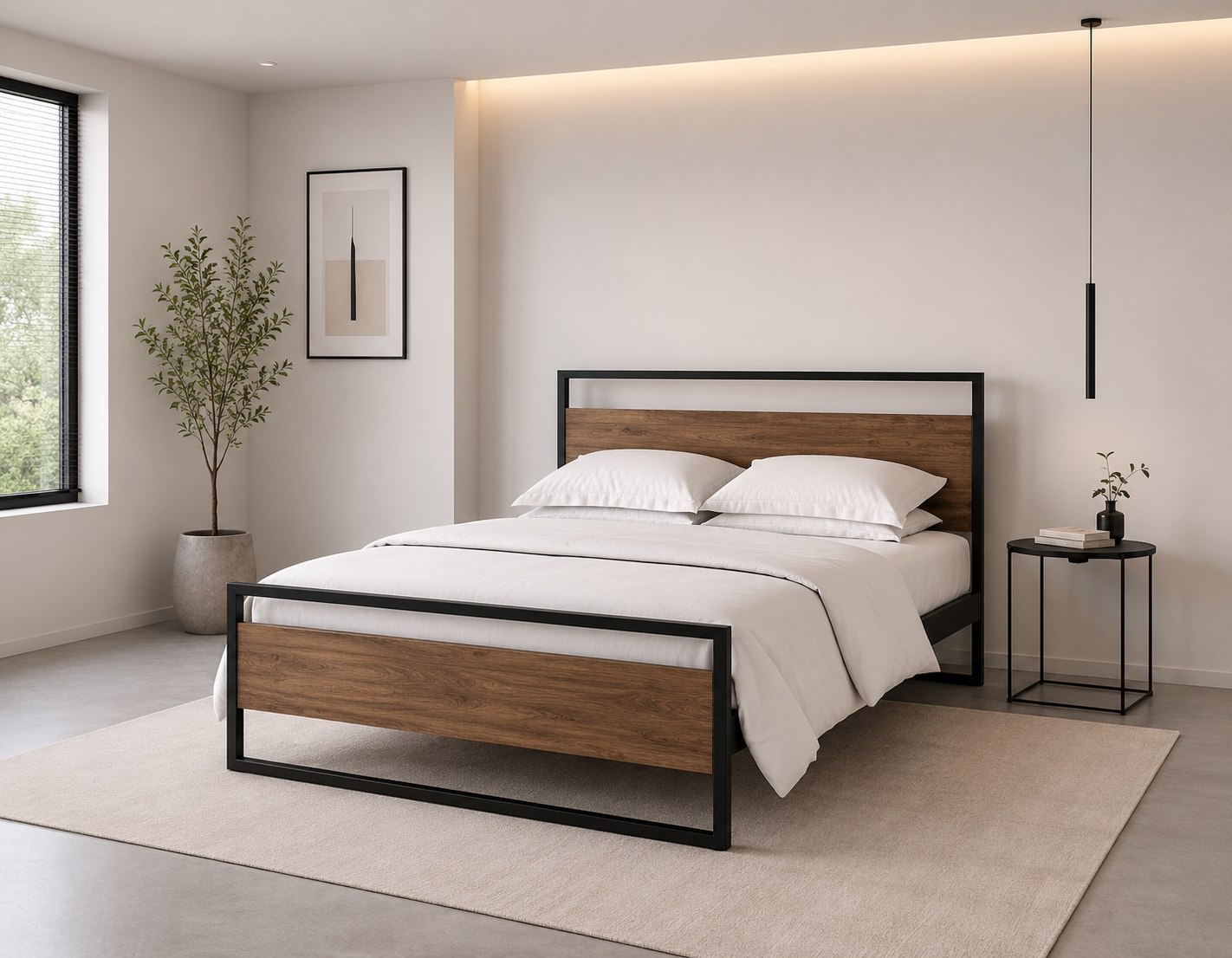 تخت خواب مدرن فلزی مدل B102