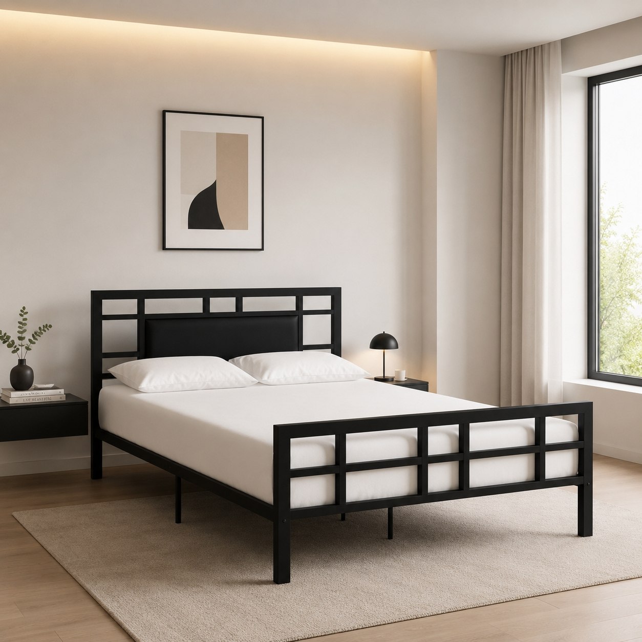تخت خواب مدرن فلزی مدل B104