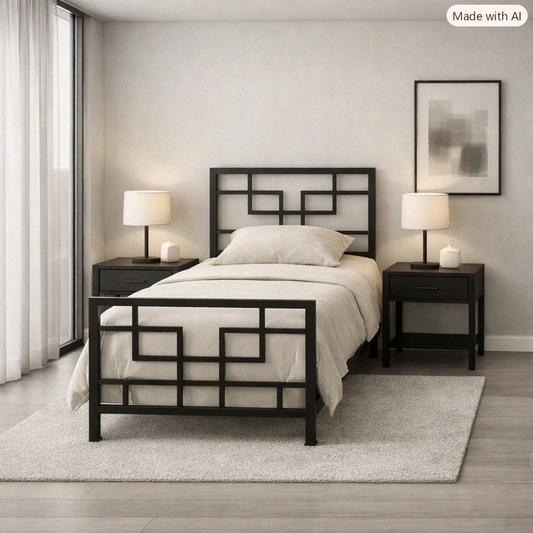 تخت خواب مدرن فلزی مدل B110