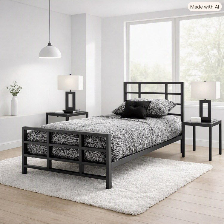 تخت خواب مدرن فلزی مدل B111