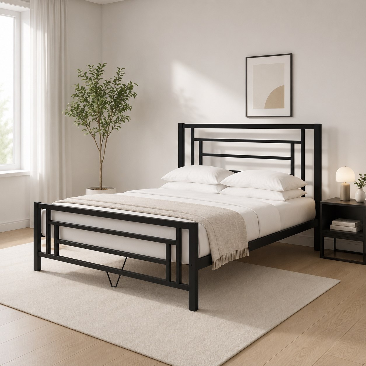تخت خواب مدرن فلزی مدل B121